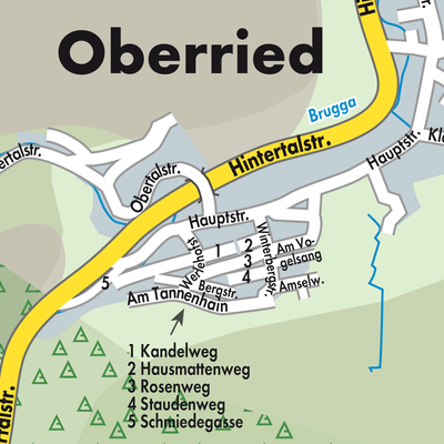Stadtplan Oberried