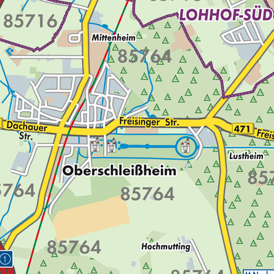 Übersichtsplan Oberschleißheim