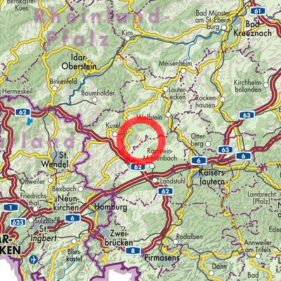 Landkarte Oberstaufenbach