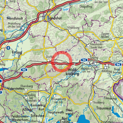 Landkarte Obertaufkirchen