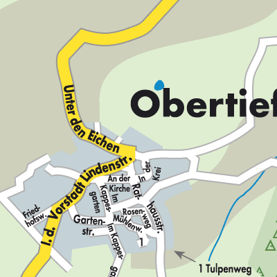 Stadtplan Obertiefenbach