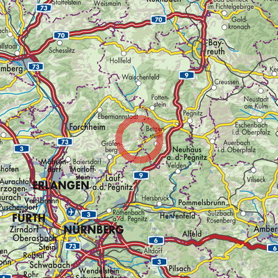 Landkarte Obertrubach