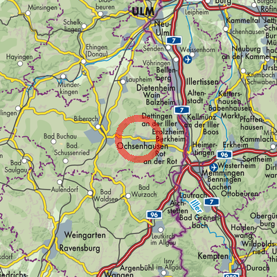 Landkarte Ochsenhausen