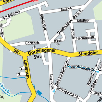 Stadtplan Oebisfelde-Weferlingen