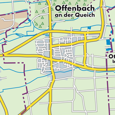 Übersichtsplan Offenbach an der Queich