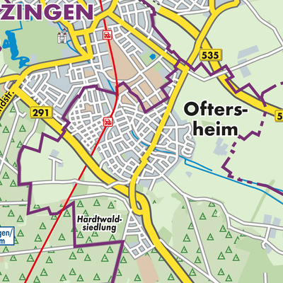 Übersichtsplan Oftersheim
