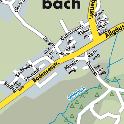 Stadtplan Opfenbach