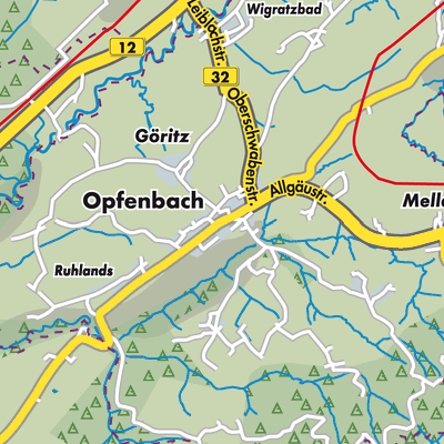 Übersichtsplan Opfenbach
