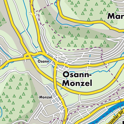 Übersichtsplan Osann-Monzel