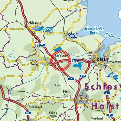 Landkarte Ostenfeld