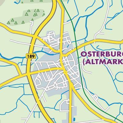 Übersichtsplan Osterburg (Altmark)