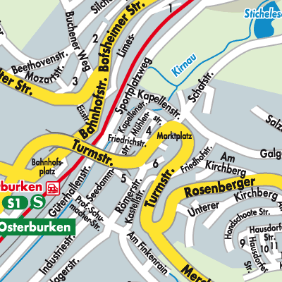 Stadtplan Osterburken