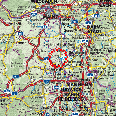 Landkarte Osthofen
