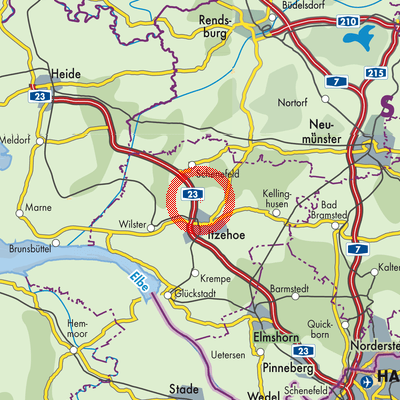 Landkarte Ottenbüttel