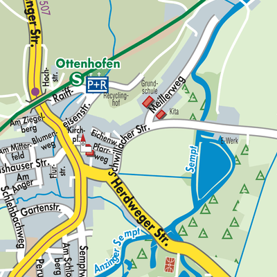 Stadtplan Ottenhofen