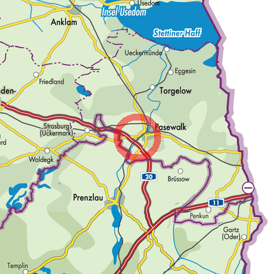 Landkarte Papendorf