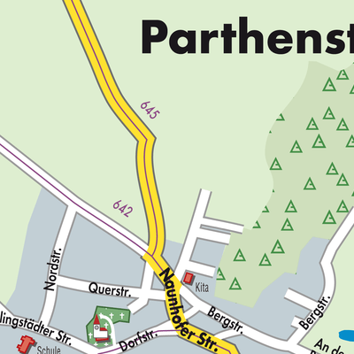 Stadtplan Parthenstein
