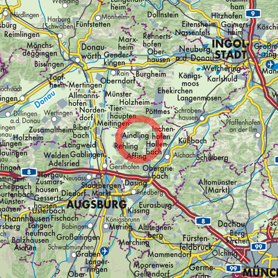 Landkarte Petersdorf