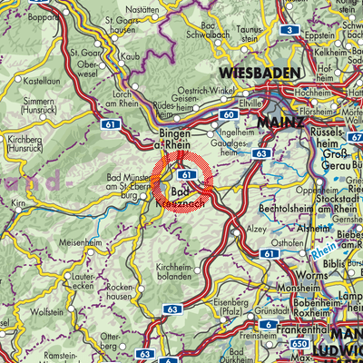 Landkarte Pfaffen-Schwabenheim