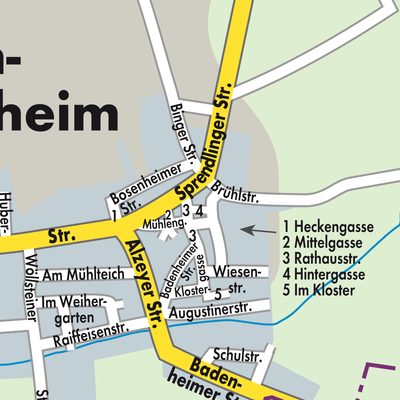 Stadtplan Pfaffen-Schwabenheim
