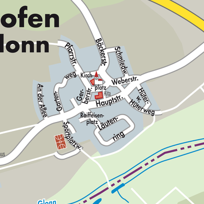 Stadtplan Pfaffenhofen an der Glonn