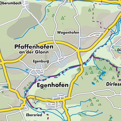 Übersichtsplan Pfaffenhofen an der Glonn