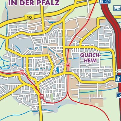 Übersichtsplan Landau in der Pfalz