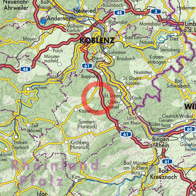 Landkarte Pfalzfeld