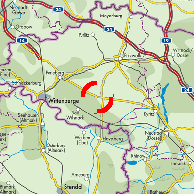 Landkarte Plattenburg
