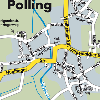 Stadtplan Polling