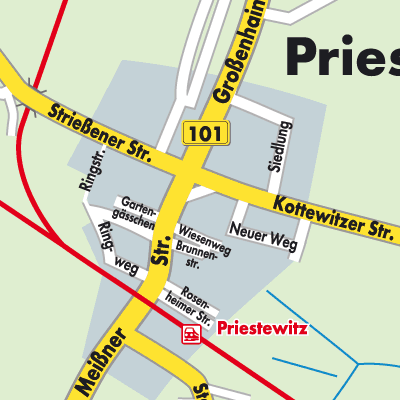 Stadtplan Priestewitz