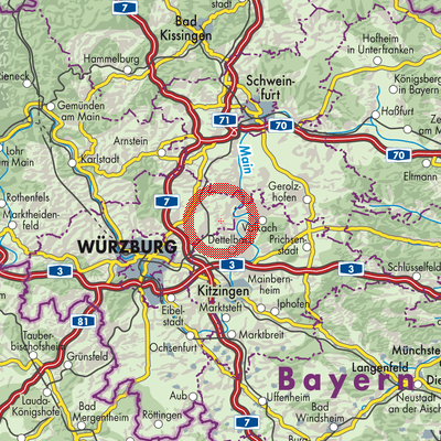 Landkarte Prosselsheim