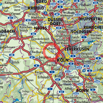 Landkarte Pulheim