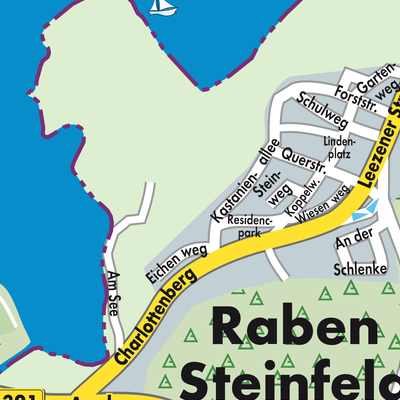 Stadtplan Raben Steinfeld