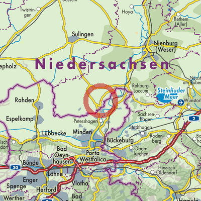 Landkarte Raddestorf