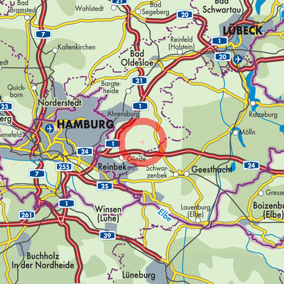 Landkarte Rausdorf