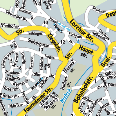 Stadtplan Rechberghausen