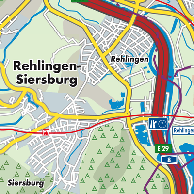 Übersichtsplan Rehlingen-Siersburg