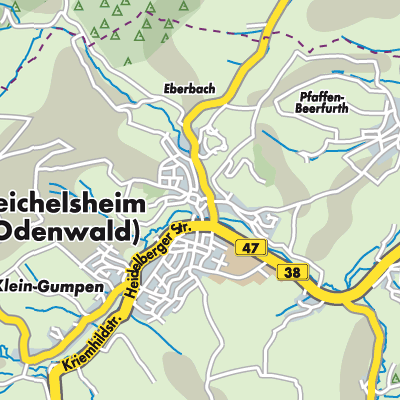 Übersichtsplan Reichelsheim (Odenwald)