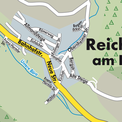 Stadtplan Reichenbach am Heuberg