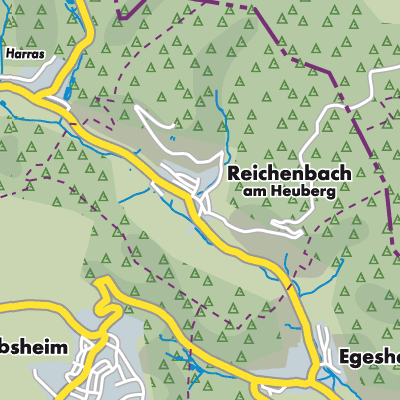 Übersichtsplan Reichenbach am Heuberg