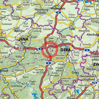 Landkarte Reichenbach