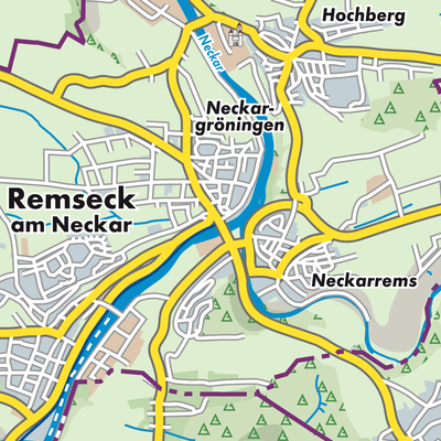 Übersichtsplan Remseck am Neckar