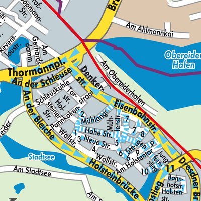 Stadtplan Rendsburg