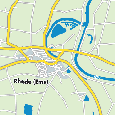 Übersichtsplan Rhede (Ems)