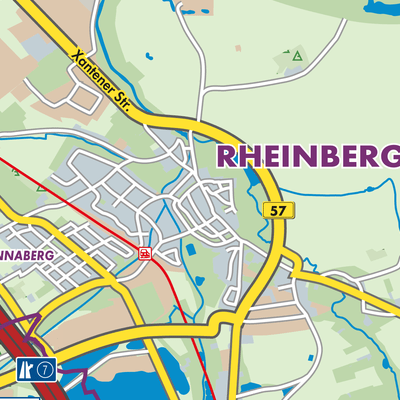 Übersichtsplan Rheinberg
