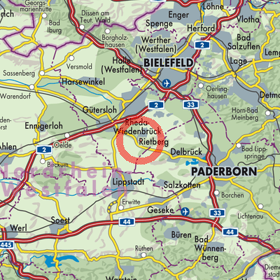 Landkarte Rietberg