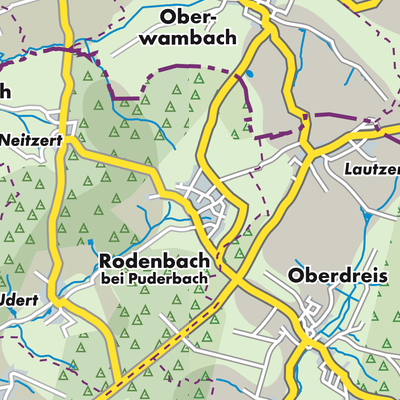 Übersichtsplan Rodenbach bei Puderbach