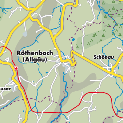 Übersichtsplan Röthenbach (Allgäu)