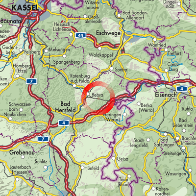 Landkarte Ronshausen